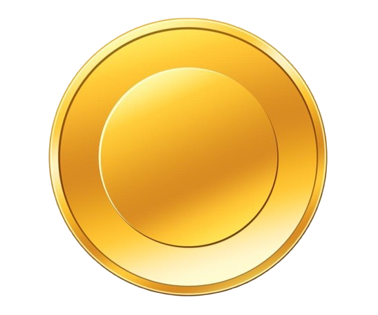 Gold loyalty coin